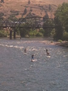 Past the confluence of Rattlesnake Creek and the Clark Fork River.